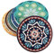 AMGOMH Drink Coasters Set of 6, Stone Coasters Cup Coffee Mug Ceramic Place Mats with Cork Back