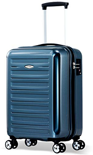 Probeetle by Eminent Handgepäckkoffer Voyager IX S 55cm 40L Super Leicht 4 Doppelrollen 360° Hartschalenkoffer Graphit
