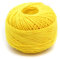 - STRICKDIRWAS - Häkelgarn aus 100% Baumwolle Baumwollgarn Baumwollfaden zum Sticken, Häkeln, Schmuck, Basteln… (gelb)