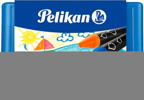 Pelikan Wachsmalstift 666/8, rund, Wachskreide, 8 Farben; Packungsinhalt: 8 Stück