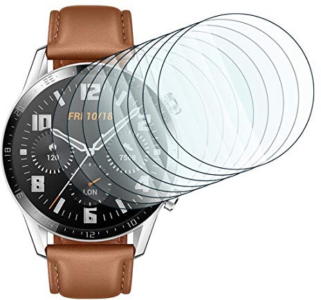 KARYLAX - [Pack x8 Protection d'écran en Verre Fléxible Dureté 9h, Film Protecteur pour Huawei Watch GT 2 Pro Montre connectée