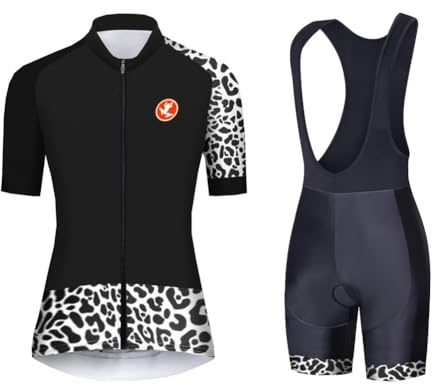 UGLY FROG Radtrikot Damen Kurzarm/Ärmellos Fahrradtrikot Weste Rennrad Bekleidung Damen Set bib Shorts XSVH03