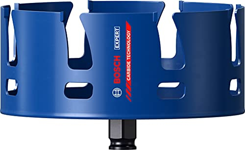 Bosch Professional 1x Scies trépans Expert Construction Material (pour Bois résineux, Ø 159 mm, Accessoires Perceuse à percussion)