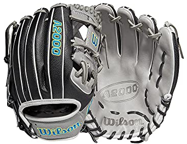 Wilson Herren 2022 A2000 1786 (IF) Baseball, SuperSkin Handschuh, Schwarz/Grau, 11.5