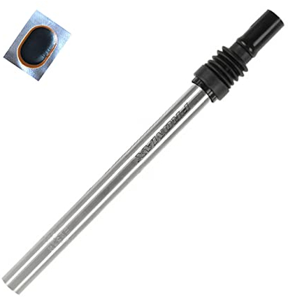 Promax SP-584 gefederte Fahrrad Kerzensattelstütze Sattelstütze Ø 27,2/350 mm in Silber/Schwarz inkl. maxxi4you Reflexband