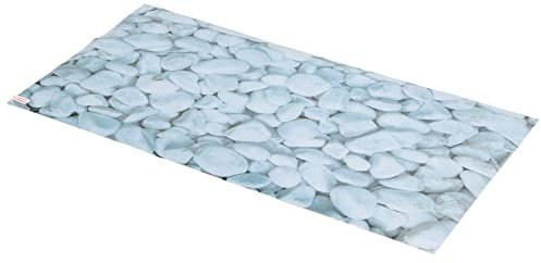 FOLOSAFENAR Fish Tank Background Wallpaper, 3D Aquarium Background Poster White Pebbles for Aquariums(61 * 30CM)