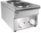 Romux® Cocina Industrial Eléctrica 2 Fuegos de 30x50 cm Sobremesa Vertical Acero Inox con Regulador de Temperatura y Termopar | Hornillo Eléctrico | Hostelería - Restaurantes y Bares