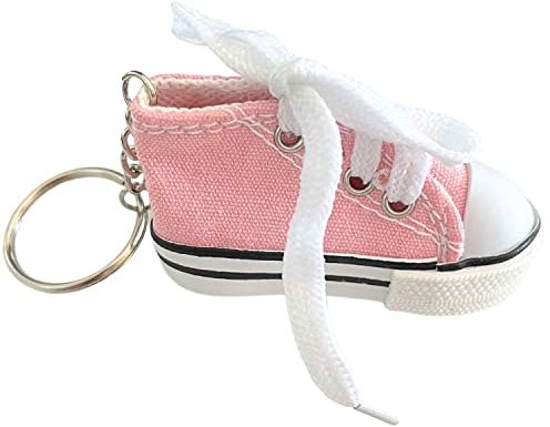 AUTOZOCO Rosa Sportlicher Schlüsselanhänger mit Realistischem Miniatur-Design eines Sneakers, Unisex-Erwachsene, Rot
