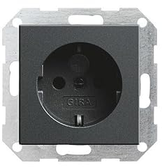 GIRA 445328 SCHUKO Steckdose mit erhöhten Berührungsschutz Shutter System 55 Anthrazit