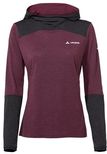 VAUDE Damen Women's Tremalzo Ls T-Shirt, Cassis Uni, 40 EU