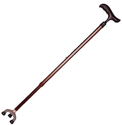Bastón para Caminar Bastón de trípode de aleación de Aluminio para Personas Mayores Muleta telescópica Andador Antideslizante Altura Ajustable,Brown It's so Kind of You