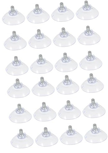 Alipis 2sätze Transparenter Schraub-saugnapf Mit Starker Haftkraft Für Sichere Befestigung Glatten Oberflächen Für Haushalts Und Dekorationsanwendungen