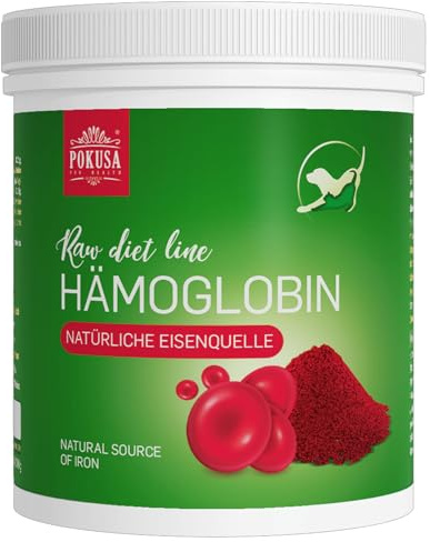 Pokusa Hämoglobin für Hunde und Katzen | unerlässlich bei Barf Diät | 800g Dose