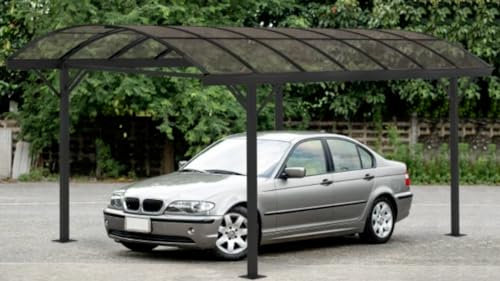 Structure Car Port Outdoor Gazebo Canopy Large 5 x 3(m) Hardtop Garden Metal Aluminium Patio Shade Shelter Awning Pavilion Carport Shelter Polycarbonate Shade Roof