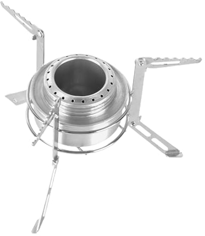 Réchaud à alcool de camping - Réchaud à alcool pour randonnée - Réchaud à alcool avec trépied - Équipement de camping, four à alcool léger pour randonnée, survie