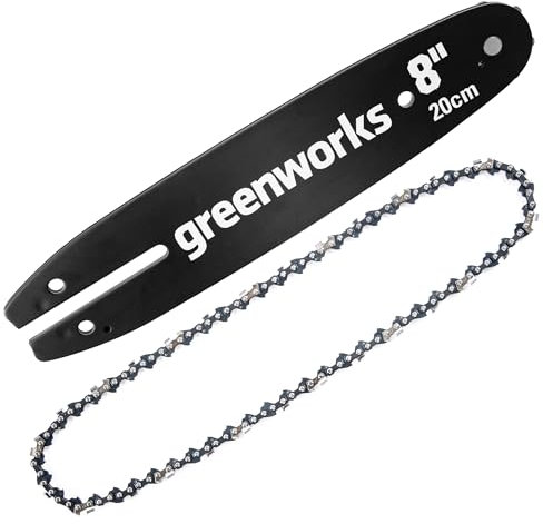 Greenworks 8 Replacement Pole Saw Bar and Chain Combo