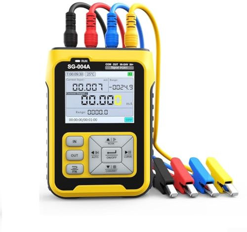 Generador de señal 4 a 20MA Analógico Presión Corriente Termopar CalibratorPortable SG004 Generador de señal Tipo C Carga Pantalla Grande