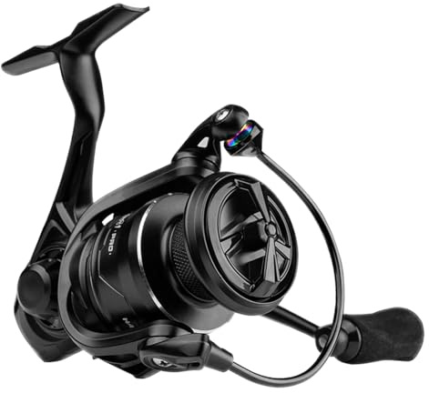 Handing M1 Pro Spinnrollen, 15 kg, max. Zug, Angelrollen für Salzwasser oder Süßwasser, Spinnrolle, vollständig geschlossene Struktur, Spinn-Angelrollen, 9 + 1, Edelstahl, BB 5,2:1 Übersetzung