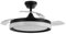 Brightium Ventilador DC Zenit Negro 72W con 3 aspas retráctiles y 7200 lm. Cuenta con 6 velocidades y luz ajustable (3000K, 4500K, 6000K). Incluye control remoto, temporizador y memoria.