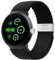 Elastisches geflochtenes Armband - Nur Kompatibel mit Google Pixel Watch 3 45mm, verstellbares Nylonarmband für Google Pixel Watch 3 45mm(Schwarz)