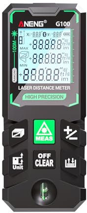 Weytoll G100 Smart High-Precision Laser Rangefinder Green Laser Distance Meter 30 Set of Data Storage Autonomous Calibration Multi-Function Tool