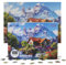 MISITU Puzzle 1000 Teile für Erwachsene Berge und Villen 70 x 50cm