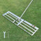 Plutohiker Rastrello livellatore per prato, 1,8 m, 101,2 x 25,4 cm, resistente, strumento di livellamento per livellare il prato, con manico in acciaio inox, per cortile, giardino, campo da golf,