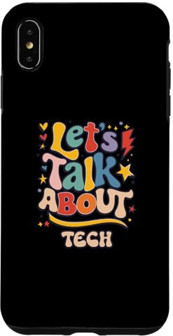 Hülle für iPhone XS Max Lass uns über Technologie sprechen