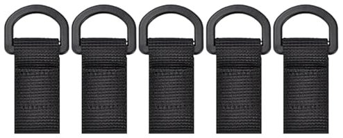 HUANGENG D-Ring-Adapter, Nylon-Gurt, Rucksäcke, Gurtband-Befestigungen, D-Ringe, Clip mit Hakenringen, Rucksäcke, Zubehör, Schlüsselhalter