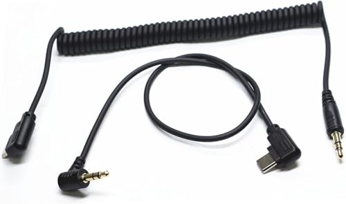 (3,5 mm-USB C) für Sony a7v/a7m5/a7r6 Auslöser-Anschlusskabel Kamera a6700 a7c r/a7cII/ZV-E1/ZV-E10 II, 35,1 cm Blitzstarter, Fernbedienung, Zubehör, Draht (3,5 mm Typ-C-Kabel, 2 Stück)
