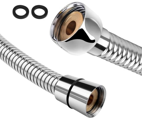 Fuhjythy 80 cm Flexible Stainless Steel Bathroom Water Shower Hose