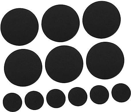 Toddmomy 30pcs Adhesive Round Cover Collision Sponge Protector for Chair Leg Furniture Protector Use Wall Corner Fridge Door Sticky