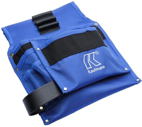 Kaufmann Profi Nageltasche aus Textil – Verschiedene Modelle mit Taschen & Hammerschlaufe – Optional mit Leder-Gürtel – Werkzeugtasche für Handwerker & Zimmerer