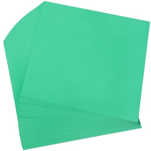 30 Blätter Weihnachtsgrünes Kartonpapier 30x30cm schweres Papier 230g/85lb | Uncle Paul Cover-Karton, ideal für Weihnachtsbastelarbeiten, Scrapbooking, Festivitäten-Dekoration UAP05GR030