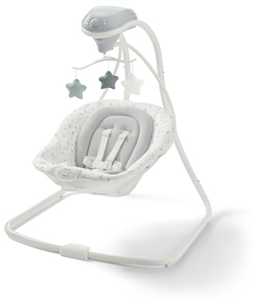 Graco Simple Sway Portable Baby Swing for Infants, Newborn Swing with 15 Songs and Sounds, Great Gift for New Parents, Baby Registry Must Have