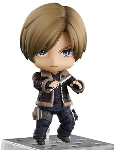 REOZIGN Ada Wong, Leon Scott Kennedy Figur, Austauschbares Gesicht Action-Figur Movbale Q-Version 10 cm / 3,9 Zoll PVC Charakter-Modell Dekoration Geschenke (a)