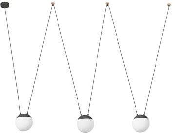 Faro Barcelona 28376-3L - MINE Lámpara Colgante 3 Luces Gris