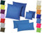 Home-Impression Doppelpack / 2er Set Microfaser Kissenhüllen/Kissenbezüge - Wohndekoration in schlichtem Uni Design mit Reißverschluss und in 3 Größen (80 x 80 cm, Hellblau)