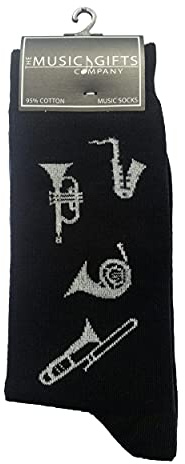 Brass Instruments Cottonrich Unisex Novelty Ankle Socks Adult Size 6-11