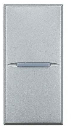 Bticino SHC4001F Axolute FP Interruptor, 1 P, 16 A, Claro, Gris