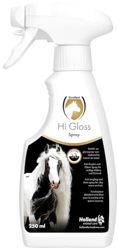 Excellent Hi Gloss spray - 250 ml - Für eine perfekte Präsentation bei einer Bewertung, einem Wettbewerb oder einer anderen Veranstaltung - Für Pferde geeignet
