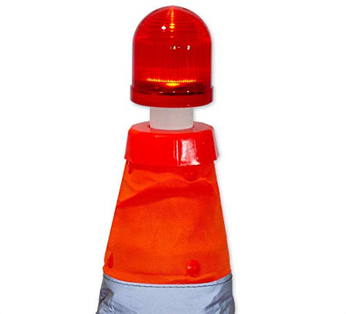 Aufsetzleuchte rot für faltbare Pylonen