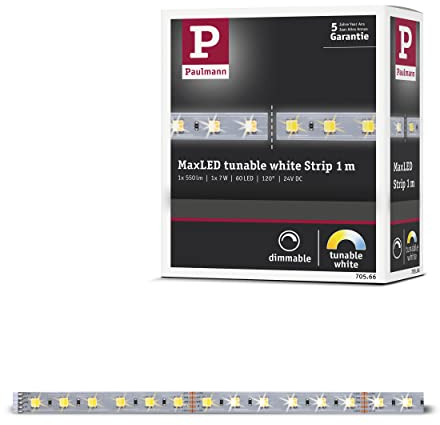 Paulmann 70566 SmartHome MaxLED Tunable White Strip 1m 7W mit Weißlichtsteuerung