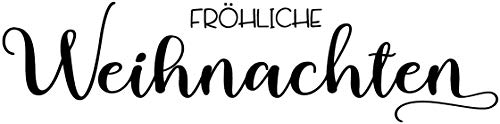 Rayher 29190000 Stempel Fröhliche Weihnachten, 3x10cm, Natur