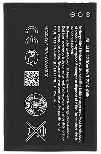 Ellenne Batteria Compatibile con Nokia Microsoft Lumia 3310 225 230 500 BL-4UL Alta capacità 1200MAH
