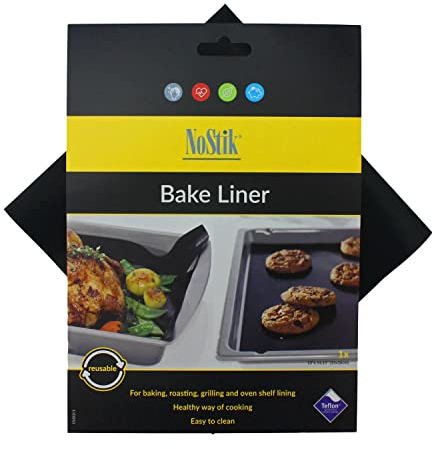 NoStik Tapis de cuisson réutilisable en Téflon anti-adhésif, pas de gâchis.