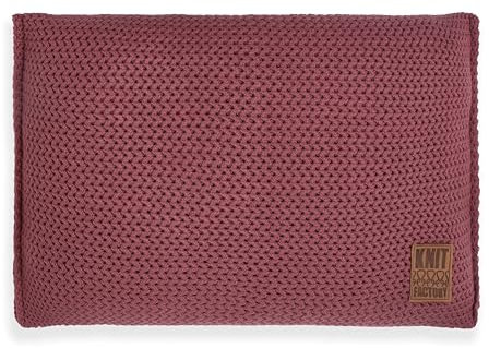 KNIT FACTORY - Maxx Kissen - Stone Red - 60x40 cm