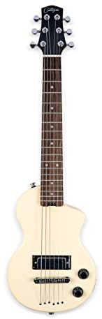 Carry-on By Blackstar Mini Vintage White Electric Guitar – Perfect for Kids and Adults, Beginners and Travel