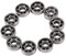 YUMILI 10 Stück Stahl Miniatur 608 Kugellager für Fingertip Toy Spinner 8 * 22 * 7mm