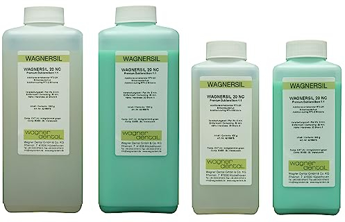 WAGNERSIL 20 NC (2 kg), silicone duplicatore di alta qualità, rapporto di miscelazione 1:1, silicone per stampaggio | gomma siliconica | per la produzione di stampi in silicone con resina epossidica,
